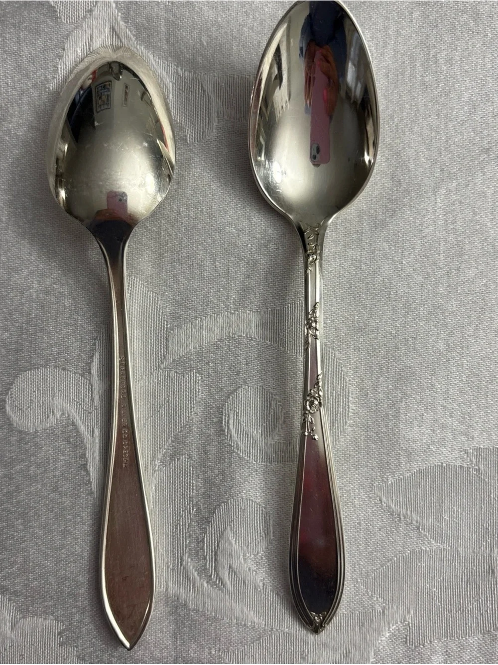 Stratford Silver Co ROSEMARY Flatware 2 Teaspoon Silverware 5.25 Inches